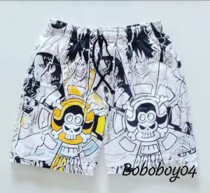 CELANA PENDEK OLAHRAGA - BOXER - MOTIF ONE PICS ANIME PRINTING - PRIA / WANITA - CELANA PENDEK KOLOR - SANTAI - CASUAL