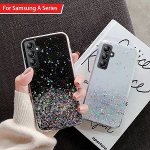SAMSUNG A54 5G SOFT CASE GLITER FREE TALI RING STANDING HP POPSOCKET MOTIF KUPU KUPU SILIKON CASING HANDPHONE