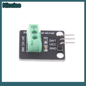 [Nicoles] DS18B20 Temperature Sensor Module Waterproof Digital Sensor Cable Stainless Steel Probe Terminal Adapter For Arduino