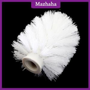 Mazhaha White Toilet Brush Head Holder Replacement Bathroom WC Cleaning Brush Head