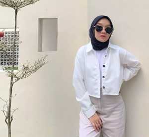 KEMEJA WANITA LENGAN PANJANG//KEMEJA CROP MODEL TERBARU //KEMEJA KERJA CUCI GUDANG