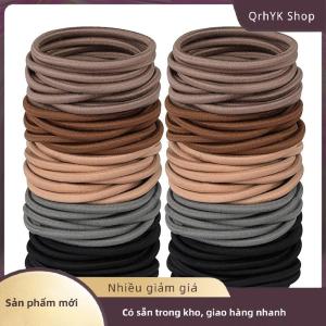 Hàng có sẵn✨ 100pcs phụ nữ Cô Gái Tóc ban nhạc cao su tóc Tie dây thừng đàn hồi hairband ponytail chủ sở hữu headbands scrunchies