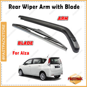For Perodua Alza Car Rear Wiper Full Set Arm Car Back Wiper Belakang Kereta Silicone Wiper Blade