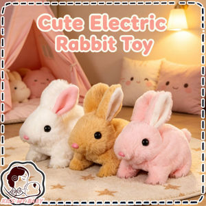 Electric Rabbit Toys Kids Bunny Robot Pet Walking Animal Children Birthday Gift 电动毛绒兔