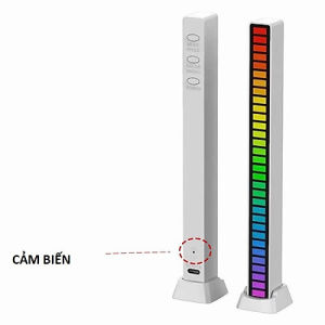 Thanh Led Nháy Theo Nhạc Cảm Biến Âm Thanh Hottrend Trang Trí Decor Máy Tính Tivi Laptop TL01
