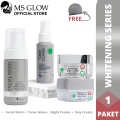 MS Glow Paket Whitening Series Cocok Untuk Kulit Wajah Normal, Kusam, Fokus Untuk Mencerahkan. 