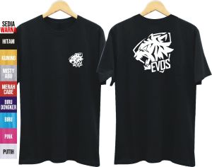KAOS EVOS TERBARU depan belakang pakaian pria tshirt dan kaos dalam