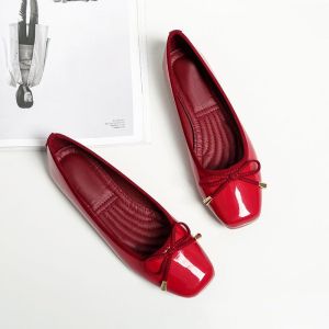 Huilm giày Cao Gót Nữ Cao 1Cm Giày Nữ Đế Bằng Cỡ Lớn Mới Mùa Xuân 2024 Giày Đế Bệt Mũi Vuông Phù Hợp Phiên Bản Hàn Quốc Giày Đế Bệt Giày Nữ Giày Đi Làm Giày Dự Tiệc