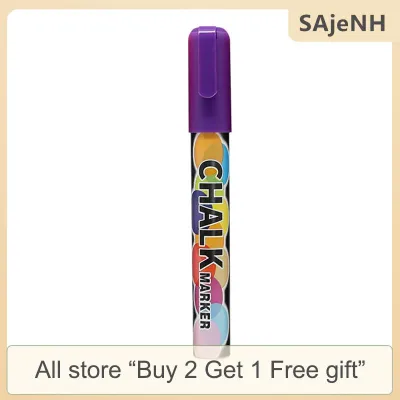 [COD] SAjeNH SPORT Liquid Chalk Marker Pens Erasable Multi Colored LED Writing Board Glass Window Art Marker Children Painting Blackboard Painting