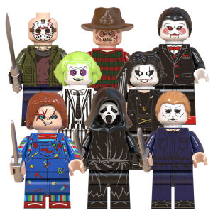 Halloween Horror Gifts Block Figures Toys Zombie Jason Freddy Krueger Building Blocks Toy WM6075