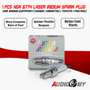 1PCS NGK 6774 Laser Iridium Spark Plug – Durable & Reliable Fit for Honda Toyota Proton Daihatsu