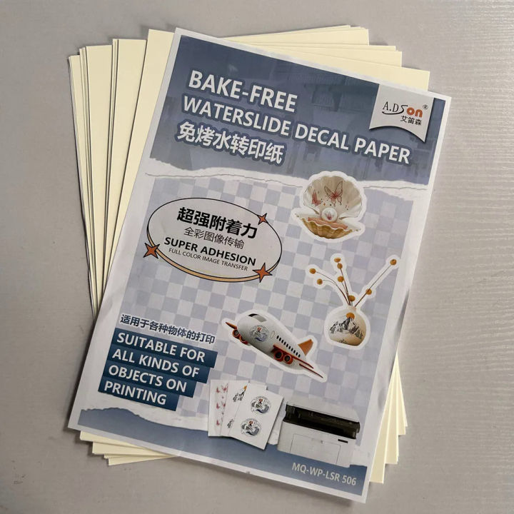 Bake Free Waterslide Decal Paper Printer สีใสใสไม่มี Spray Transfer