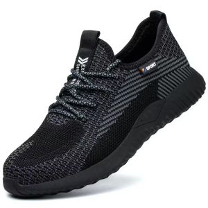 Kasut Keselamatan Sport Ringan Lelaki Safety Sport Shoes Anti Smashing Anti Piercing Anti Slip Breathable