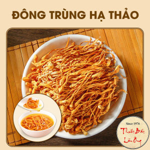 Đông trùng hạ thảo 500g trà đông trùng bồi bổ sức khỏe nấu lẩu canh hầm gà thơm ngon