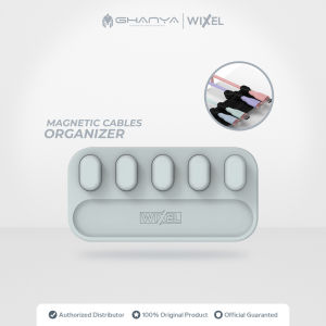 WIXEL H5 Magrip Magnetic Cable Clip Organizer Holder 5 Slot Silicone Penjepit Perapih Kabel Magnet Managemen Silikon Jepitan Klip