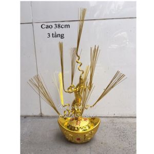 Gốc cây đồng tiền 3 tầng (se sáp KT)
