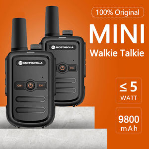 Mini HT Walkie-Talkie MOTOROLA Baterai 9800mAh 120 hours standby radio dua arah 400-470MHz Portable walkie talkie Tahan air tahan debu tahan guncangan