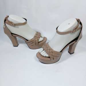 Sandal heels tinggi 10cm berkualitas premium tali silang k026a