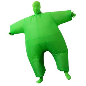 Cross-Border Halloween White Salmon Inflatable Clothing Role-Playing Outdoor Activities Invisible Funny ed Inflatable Clothing