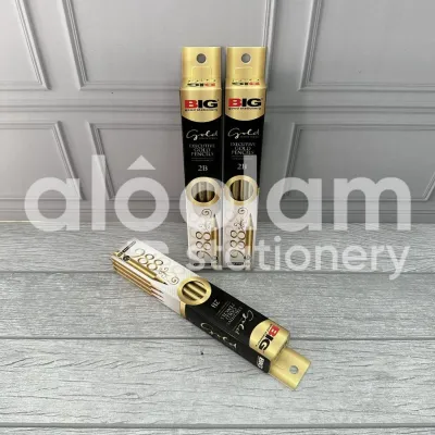 AlQolam SELUSIN ( 12 PCS ) Pensil 2B Big Gold 988