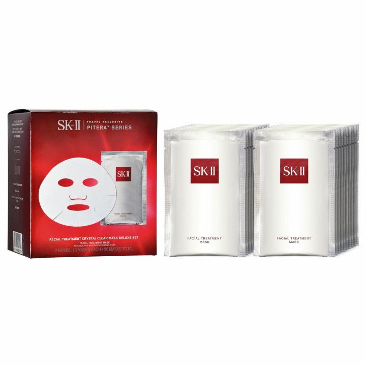 20 PCS SKII Facial Treatment Crystal Clear Mask Deluxe Set (Travel