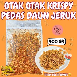 OTAK OTAK IKAN CEMILAN KRISPY - PEDAS DAUN JERUK 400GR