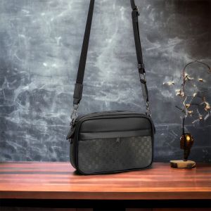 Túi đeo chéo thể thao hiện đại đen ngầu Laser caro FV45 gsr {HCM}