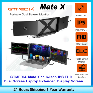 GTMEDIA Mate X 11.6 Dual Extender Screen IPS Full View HD Portable Dual Portable Screen Monitor