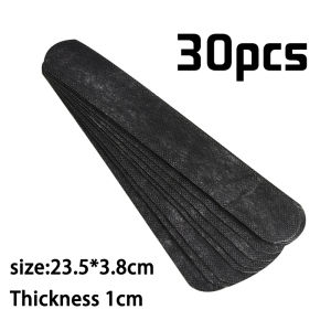 30pcs Cap Sweat Band Protector Disposable Cap Anti Sweat Stickers Cap Size Reducer Black/White
