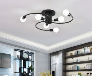 YHLAMP Elbow Ceiling Lamp Hotel Creative Personality Art Living Room Room Lamp Light Luxury Golden Elbow Lamp For Bedroom