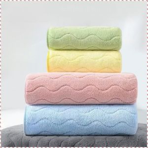 ผ้าเช็ดหน้า ดูดซับน้ำและล้างหน้า กํามะหยี่ปะการัง ผ้าเช็ดตัว เป็นธรรมชาติ ผิวแพ้ง่าย อาบน้ำ