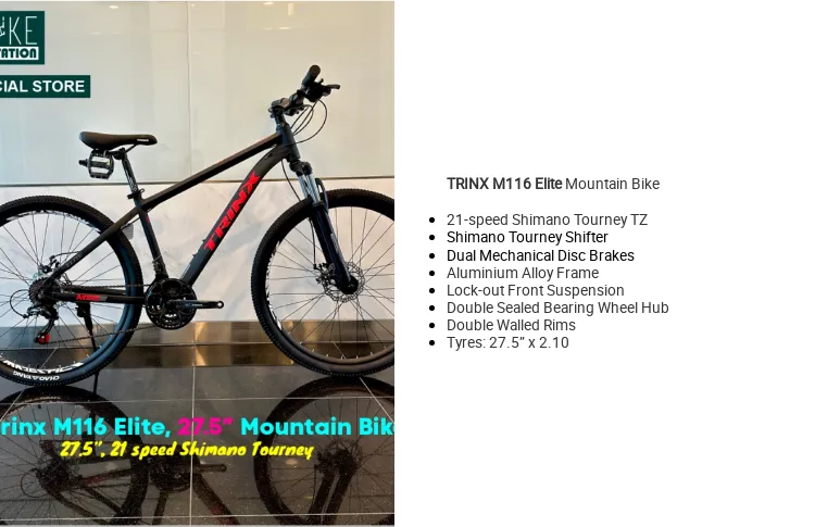 M116 Trinx Bike Specs Trinx M116 Elite Price TRINX M116 Elite - Main Image
