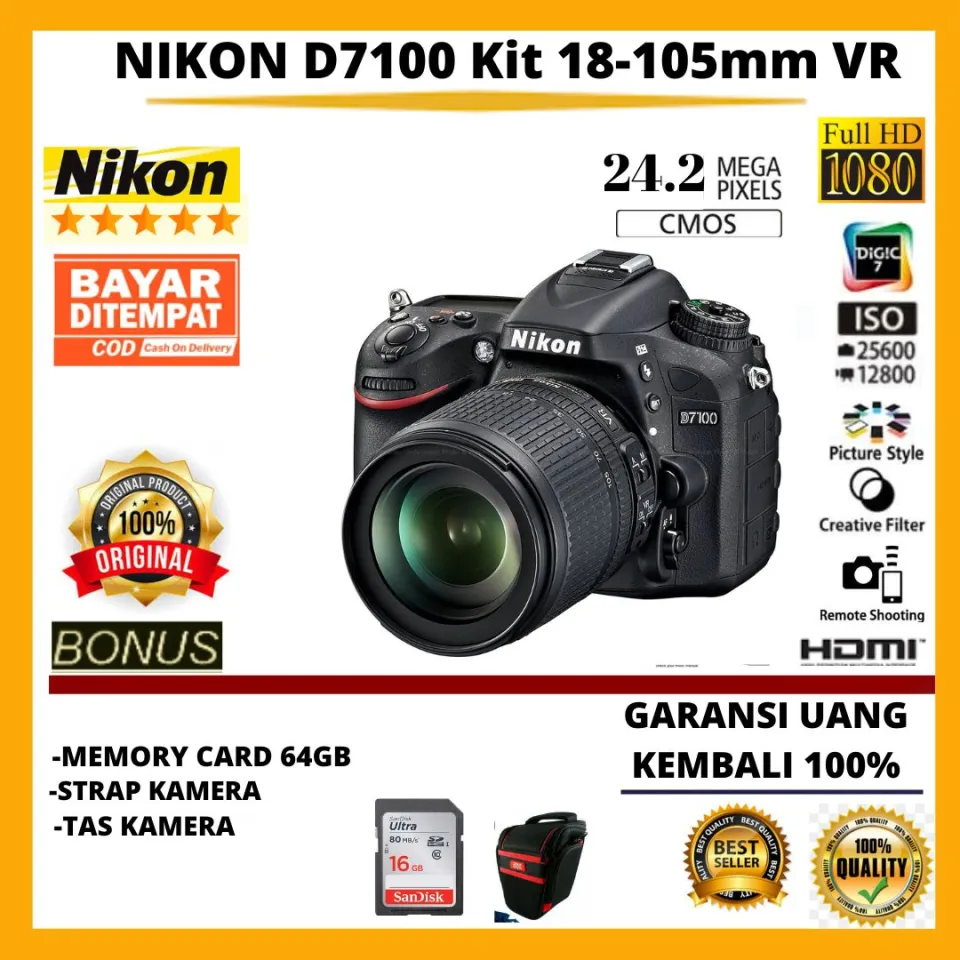 NIKON D7100 kit 18-105MM F/3.5-5.6G ED DX VR | Lazada Indonesia
