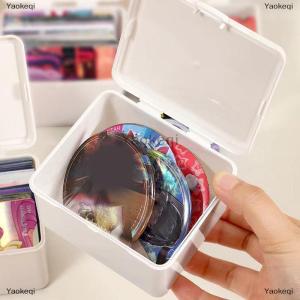 [COD] Yaokeqi White Storage Box Stackable Sundries Storage Organizer With Cover Dustproof Stationery Storage Case Home Organization Holder