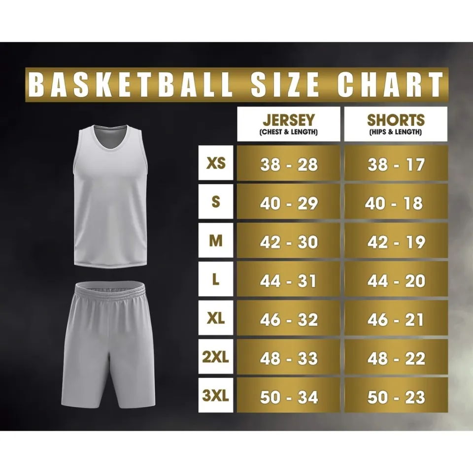 Miami heat jersey size hot sale chart