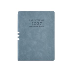 BLACKON English 2027 Schedule Planner Notepad 12 Months Wear-resistant A5 Agenda Planning Notebook Calendar Notebook Portable To-do List Notebook School Office Supplies