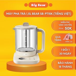 Bình Máy Pha Trà Tự Động Đa Năng Máy Pha Trà Giữ Nhiệt Mini Đun Nước Siêu Tốc BEAR 15L SB-PT15K - Bản Tiếng Việt Bảo hành Chính Hãng 18 Tháng