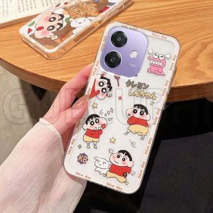 Phone Case OPPO A3x A3 5G A3 Pro New 2024 cute Cartoon Superman Shinchan Pattern Transparent Shockproof Silicone Soft Casing OPPO A3 5G A3x A3pro Phone Cover shell