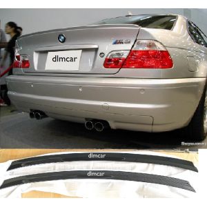 [READY STOCK] BMW 3 Series E46 1998-2006 spoiler M-style GLOSS BLACK CARBON