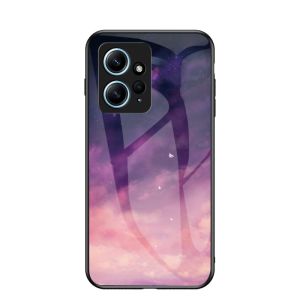 Casing For Redmi Note 12 Pro Plus 5G 2023 Phone Case Gradient Color Tempered Glass Hard Cover For Note12 4G Note12Pro 12Pro 12ProPlus 12Pro Case Painted Stars Starry Sky Back Cover