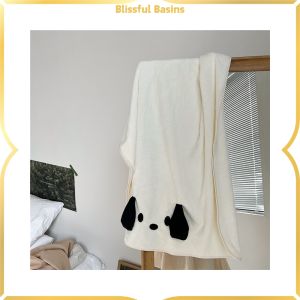 【Top-rated】 Blissful Bath Towel Coral Fleece Pacha Dog Four-Piece Set Hair Drying Cap Skirt Absorbent Soft Large