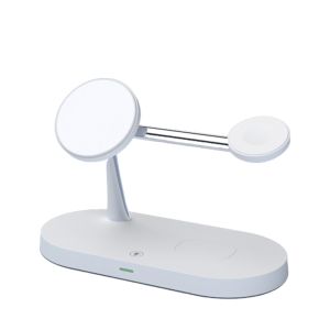 30W 3 In 1 Magnetic Wireless Charger Stand Fast Charging Dock Station for iPhone 12 13 14 15 Pro Max Apple Watch 8 7 6 Airpods Pro
