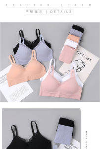 Áo lót không gọng chất liệu cotton cao cấp co giãn 4 chiều phối ren mặc thoải mái thoáng mát dễ chịu - AL003