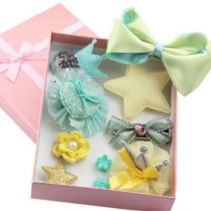 Hộp 10 kẹp tóc xinh xắn Đáng yêu Cho Bé mẫu số 6