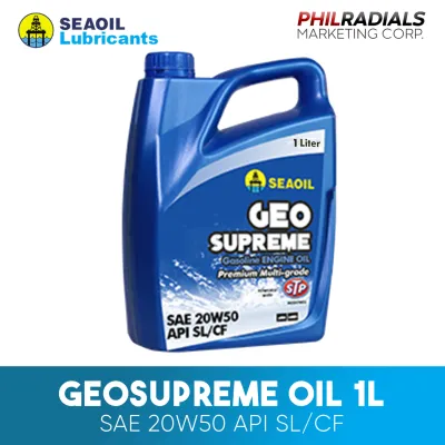 Seaoil Geo Supreme Gasoline Engine Oil Supreme Quality SAE 20W50 1 Liter