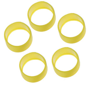 Stretchy Soft Black Baseball 5Pcs Band Overgrips Rubber Ring Badminton Racket Tennis Racquet Band Tennis Handles