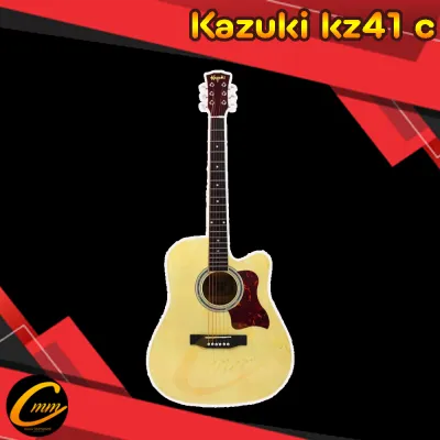 Kazuki kz41c กีตาร์โปร่ง41นิ้ว สินค้ารับประกันการขนส่งให้ แถมฟรีของแถมมากมาย บริการหลังการขายดีเยี่ยม guitar kazuki กีต้าร์โปร่งเสียงดี ราคาถูก