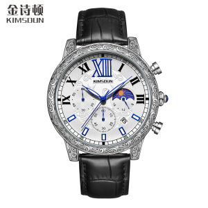 New cross-border Kingston carved mens watch fashionable luminous waterproof quartz watch wholesale sports watch for men
