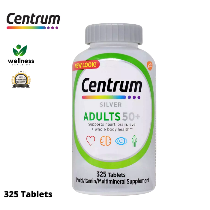 Centrum Silver For Adult 50+ Complete Multivitamin 325 Tablets | Lazada PH