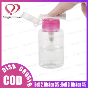 Botol Dispenser Kosong Model Tekan/Botol Pump Nail Art/ Botol Cleanser UV Gel 180ml
